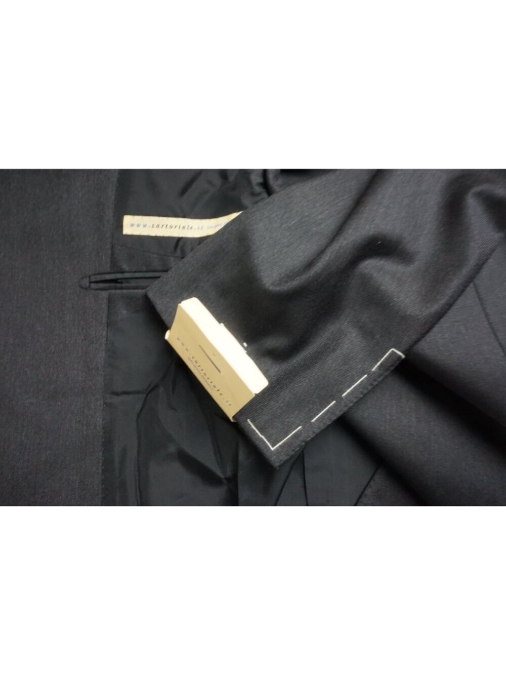 Pal Zileri Sartoriale Charcoal S100s Wool 2 Pc Suit Jacket Pant 44R US Brand New
